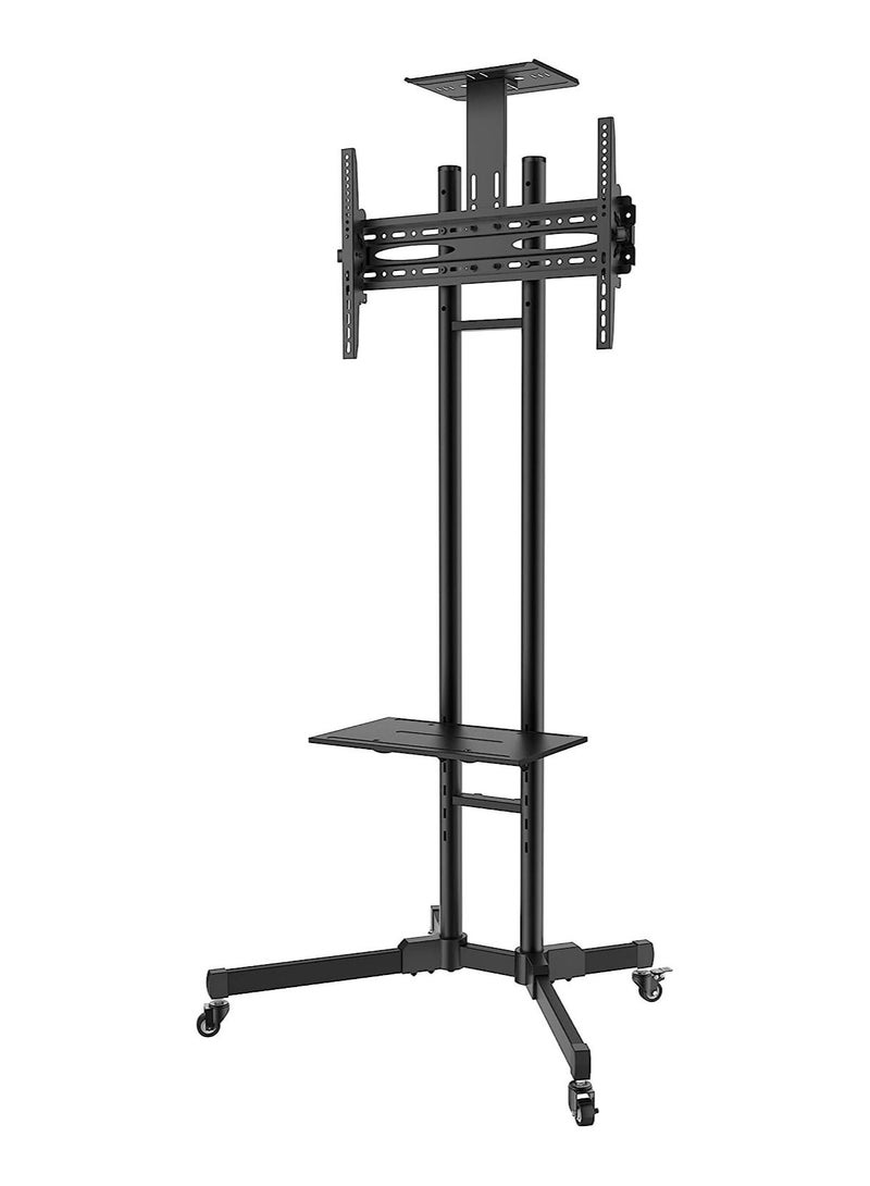 Camera shelf & AV shelf included. TV cart is ideal for commercial use in offices, schools, hotels, airports, laboratories, lobbies, hospitals, churches. - Image 1