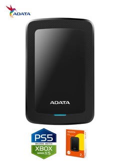 ADATA HV300 2TB External HDD Slim Hard Drive | Compatible with PS5 XBOX for Superfast Gaming Fast Data Transfer | Black  - Image 4