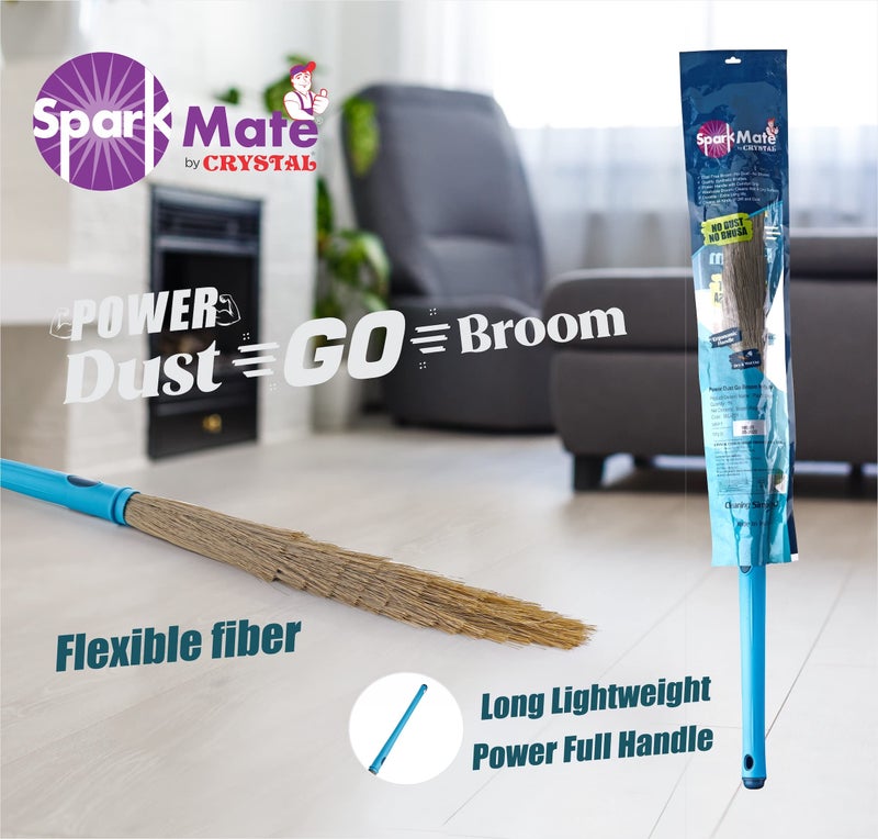 Sparkmate By Crystal No Dust Broom/Jhadu, Easy Floor Cleaning - Image 5