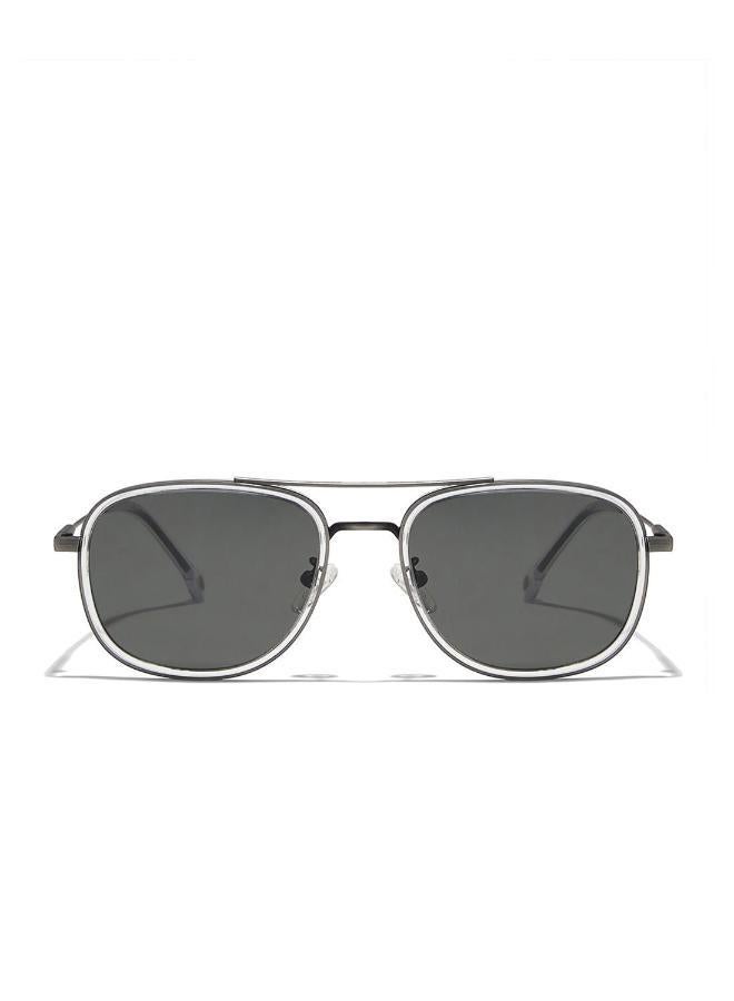 30Sundays Nostalgia,Men Sunglasses, Rectangle Sunglasses, UV Protection: UV400 (Grey,Grey) - Image 2