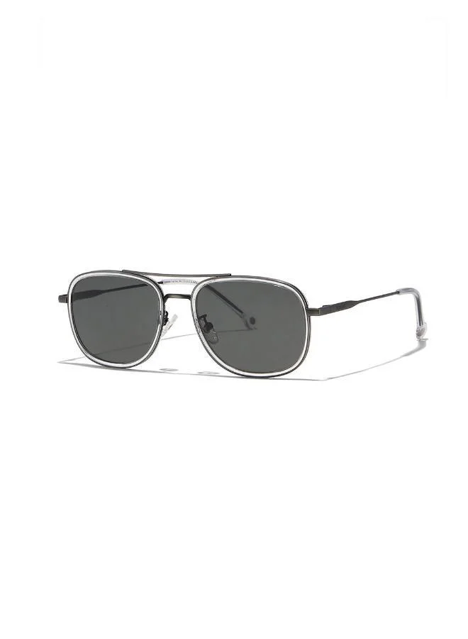 30Sundays Nostalgia,Men Sunglasses, Rectangle Sunglasses, UV Protection: UV400 (Grey,Grey)