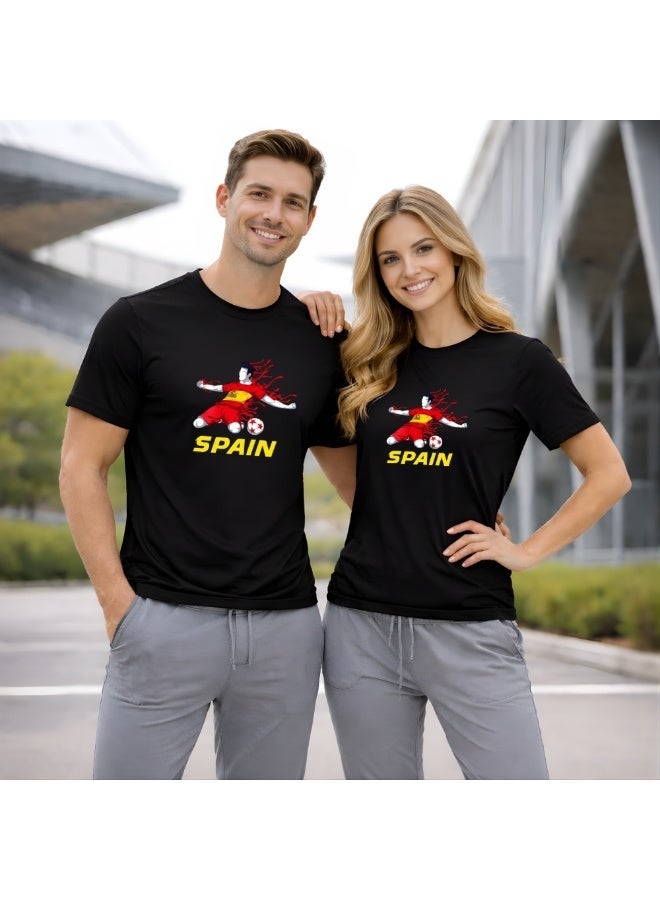 Spain Football Team World Fans printed T shirts Supporting The Team Football Team Jersey T shirts For Men | Women | Kids to win the cup - Image 2