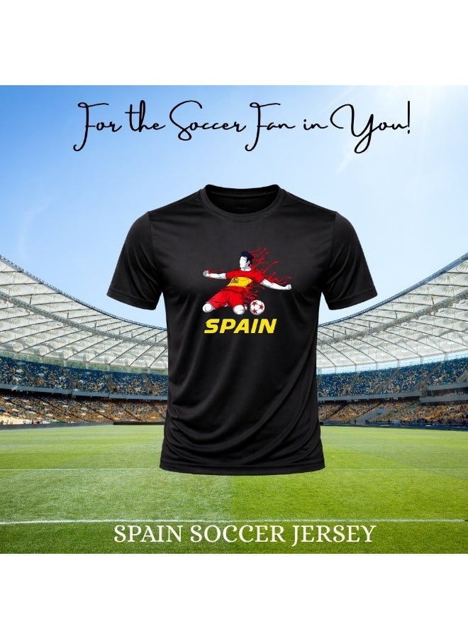 Spain Football Team World Fans printed T shirts Supporting The Team Football Team Jersey T shirts For Men | Women | Kids to win the cup - Image 4