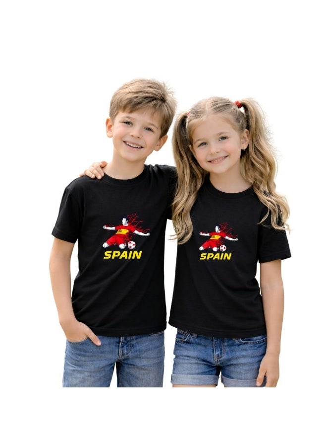 Spain Football Team World Fans printed T shirts Supporting The Team Football Team Jersey T shirts For Men | Women | Kids to win the cup - Image 5