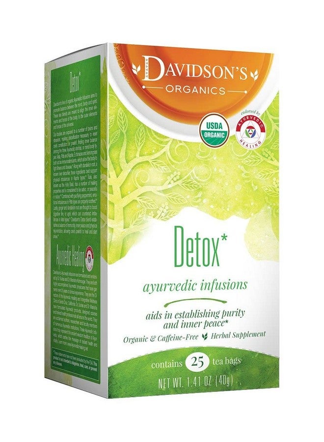 Davidson's Davidson's Organics, Ayurvedic Infusions, Detox, 25-count Tea Bags, Pack of 6 - Image 1