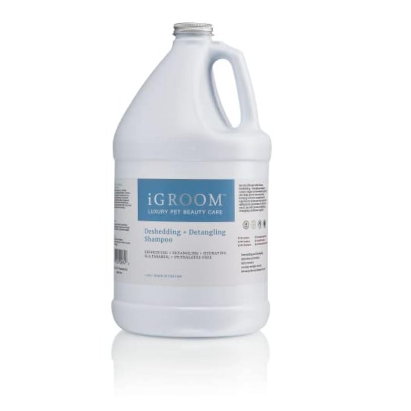 iGroom Deshedding Detangling Dog Shampoo Luxury Pet Beauty Care Loosen Tangles Unwanted Undercoat Adds Shine Volume Made in USA 1 GAL