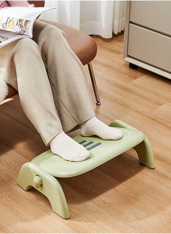 DUNISO Office Foot Rest for Under Desk, Adjustable Height Footstool, Foot Stool with Massage Texture and Roller, Ergonomic Foot Rest for Pressure Relief, Comfortable Foot Stool for Home, Office, School  - Image 1