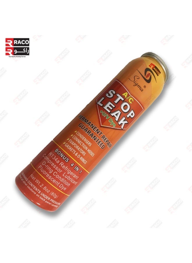 RACO Sigma Car Air Conditioner Stop leak Seal 80g | Repair R134A Refrigerant and Oil Leaks in Air Conditioning Systems with Fluorescent Leak Detection. - Image 2