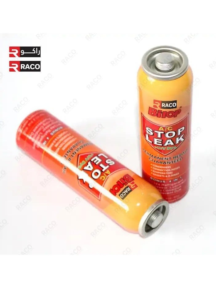 RACO Bitop Car Air Conditioner Stop leak Seal 80g | Repair R134A Refrigerant and Oil Leaks in Air Conditioning Systems with Fluorescent Leak Detection.