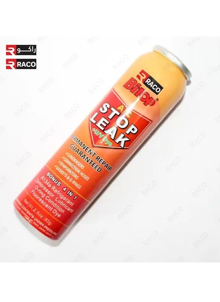RACO Bitop Car Air Conditioner Stop leak Seal 80g | Repair R134A Refrigerant and Oil Leaks in Air Conditioning Systems with Fluorescent Leak Detection.