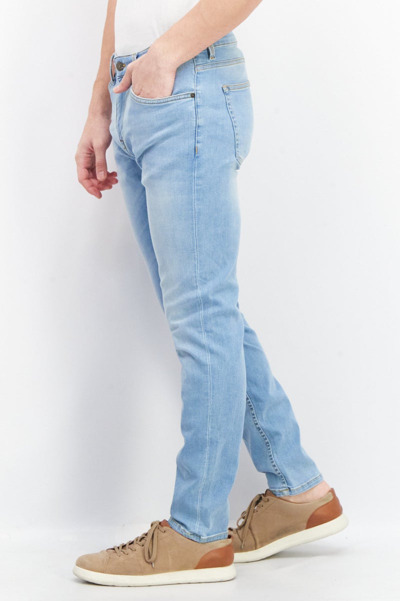 Celio Men Slim Fit Wash Stretchable Denim, Blue Wash - Image 2