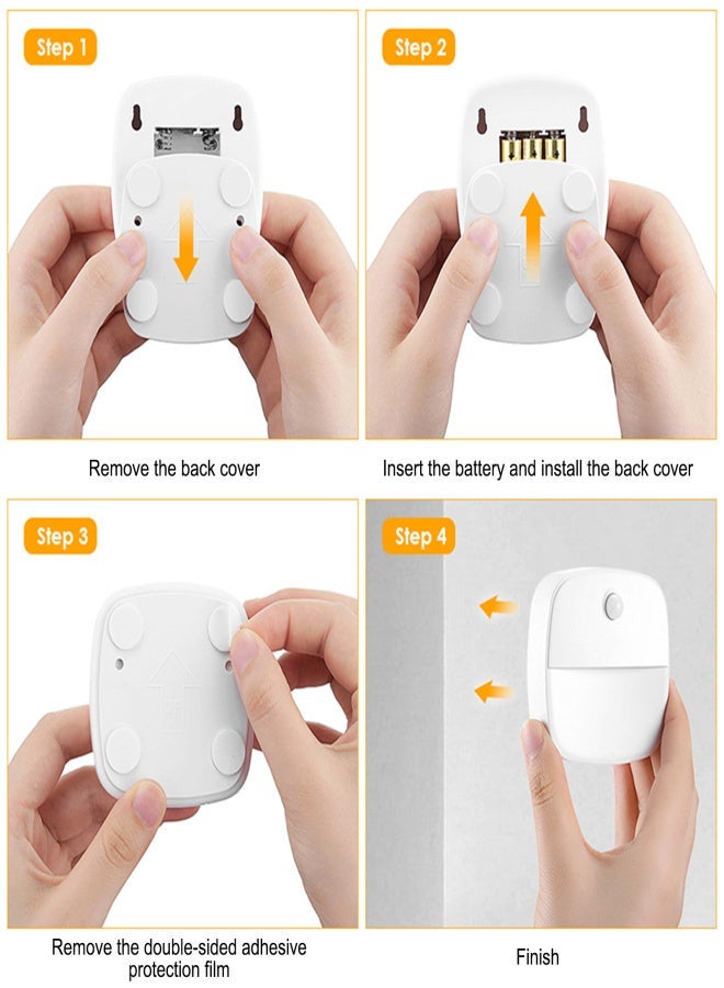 6PCS Motion Sensor LED Night Light Decoration Closet Cabinet Lamp Battery Operated Light for Kitchen Closet Counter Wall - Image 3
