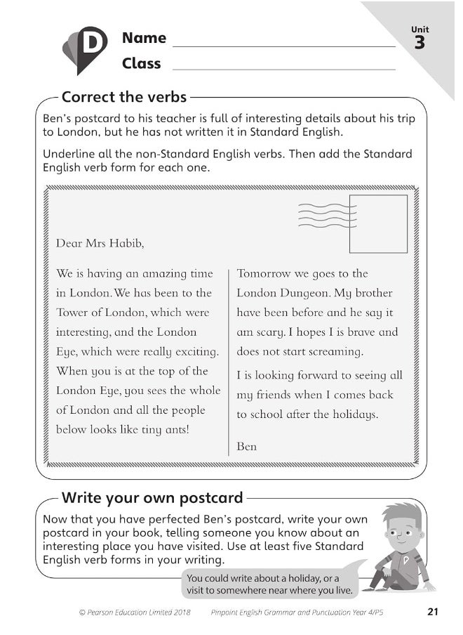 null - Pinpoint English Grammar and Punctuation Year 4: Photocopiable Targeted Practice - Image 1