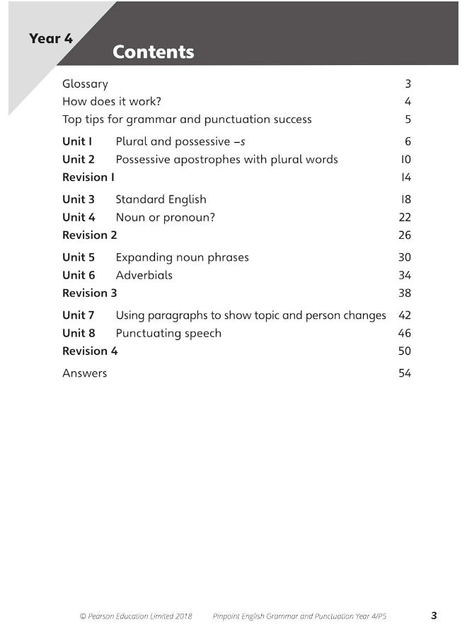 null - Pinpoint English Grammar and Punctuation Year 4: Photocopiable Targeted Practice - Image 1