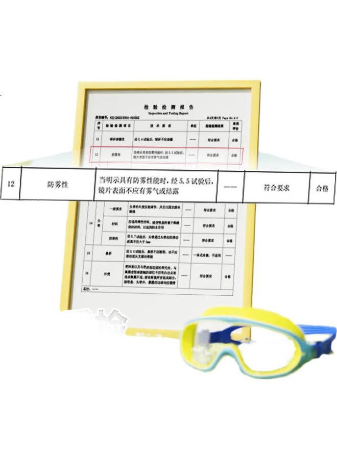 Swans Children'S Swimming Goggles For Boys And Girls, Anti-Fog Waterproof High-Definition Clear Large Frame Swim Goggles And Swim Cap Two-Piece Set, Pink And Blue - Image 3