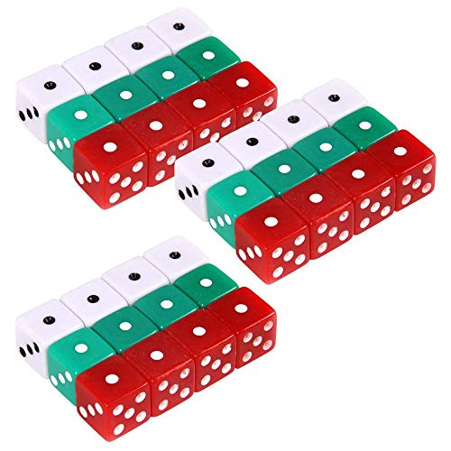 hand2mind Red, Green and White Dot Dice (Set of 144) - Image 3