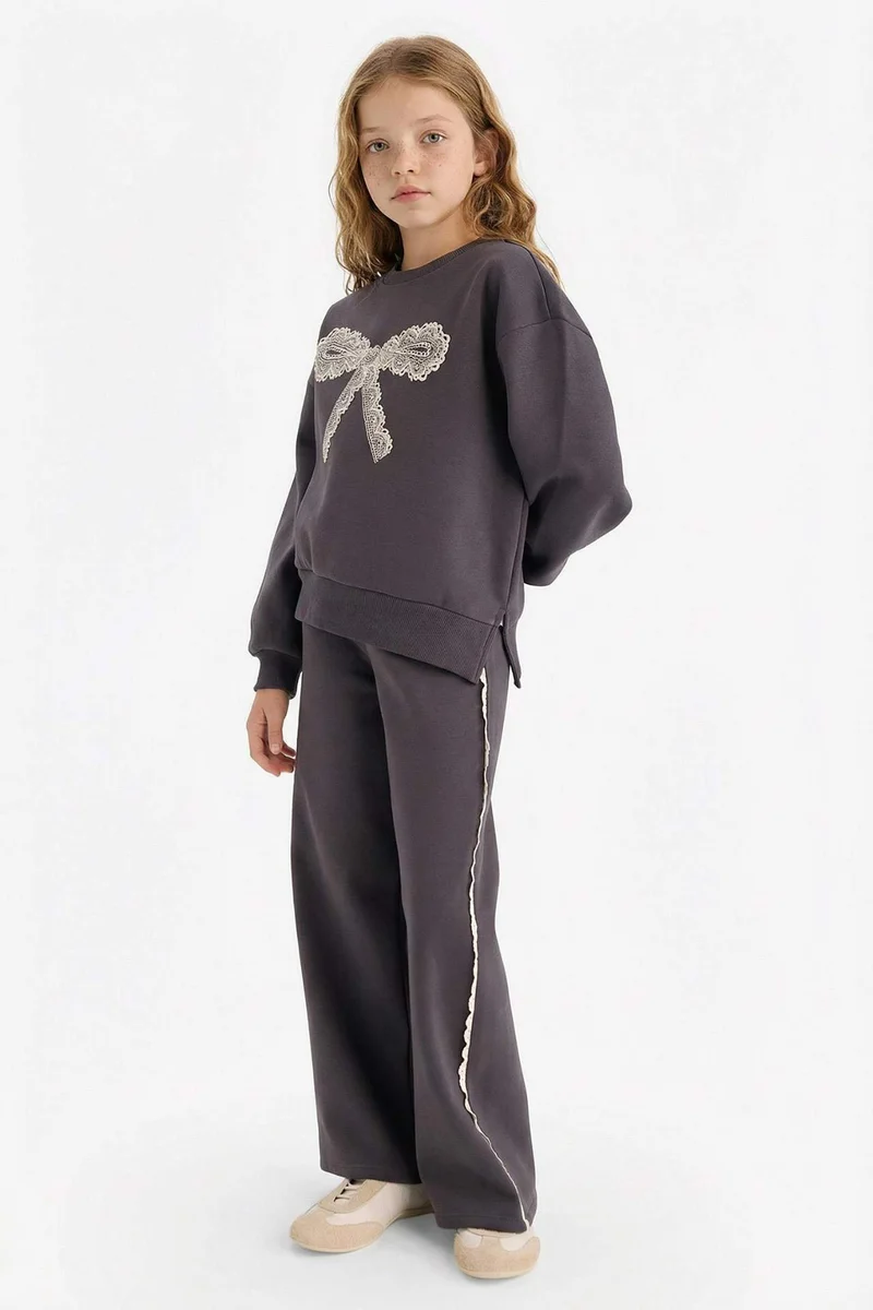 Defacto Girl Wide Leg Thick Fabric Sweatpants