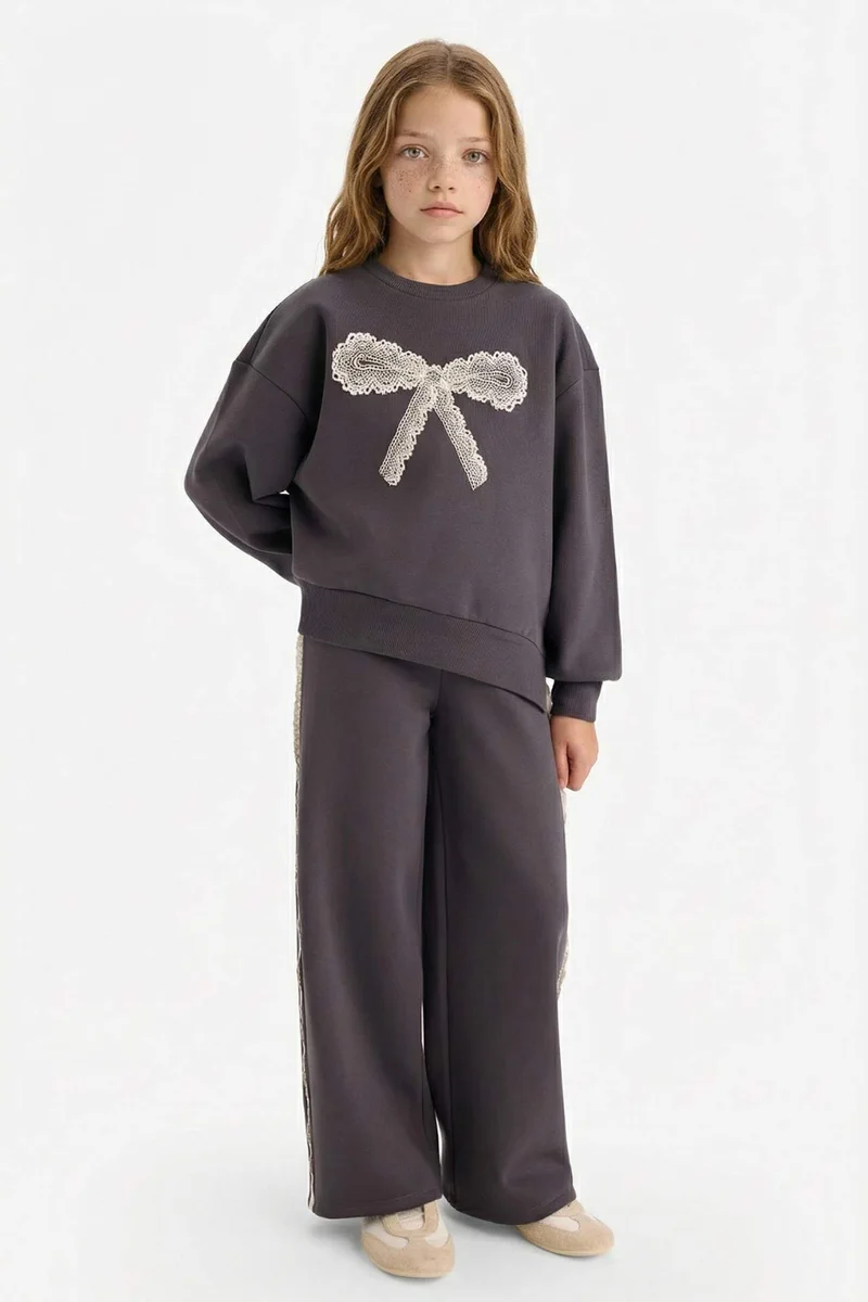 Defacto Girl Wide Leg Thick Fabric Sweatpants