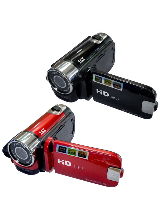 16 Million Pixel Gift HD DV Digital Camera Domestic CCD Student Camera D100 English-Body Color:64G + Card Reader