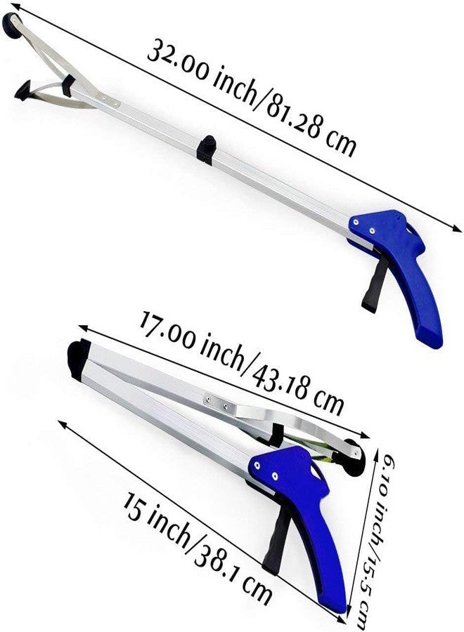 TONSYLPick up Helping Hand Grabber Reach Arm Extension Tool Ratcheting Grabber Reaching Aid Grabbing Reaching Pick Up Tool Heavy Duty Aluminum,Foldable Reacher Grabber Pickup Tool Gripper - Image 2