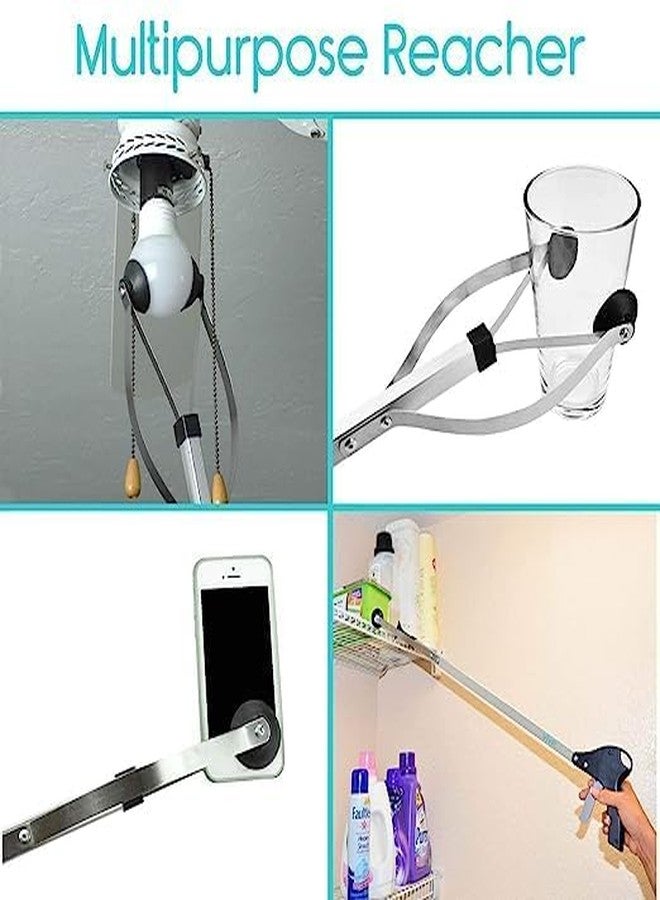 TONSYLPick up Helping Hand Grabber Reach Arm Extension Tool Ratcheting Grabber Reaching Aid Grabbing Reaching Pick Up Tool Heavy Duty Aluminum,Foldable Reacher Grabber Pickup Tool Gripper - Image 5