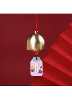 Generic Alloy Wind Chimes Chinese Red Inspirational Text Gift Bow knot dream come true 
