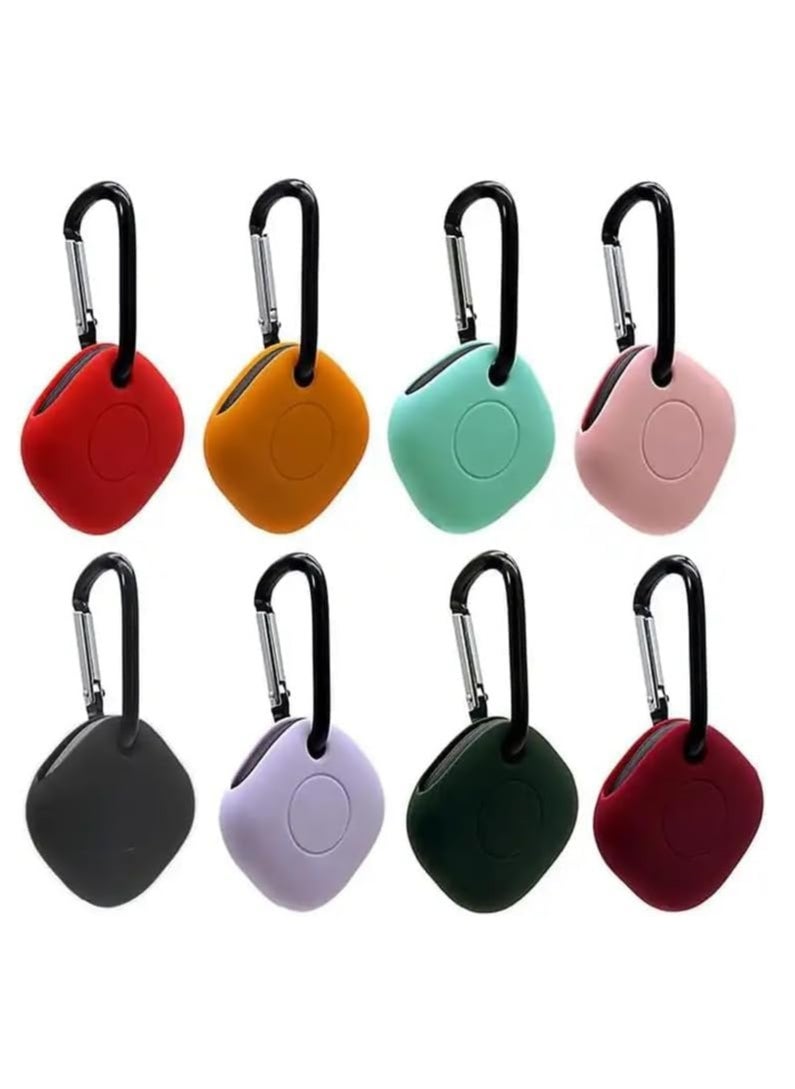 Generic - Ecosystem Silicone Case with Key Ring Bag Charm Clip Compatible with Sam Sung Galaxy SmartTag,1 Pack - Image 1