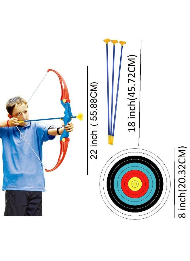 Super Toy Toy Kids Bow & Arrow Toy Archery Set With Target Board For Boys - 6 Teer Dhanush Kaman For 4 5 6 + Years Old  - Image 2