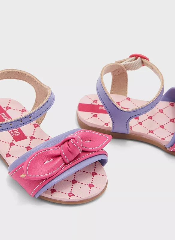 موليكينها MOLEKINHA Sandals with Back strap For Infant Girls, Multicolour