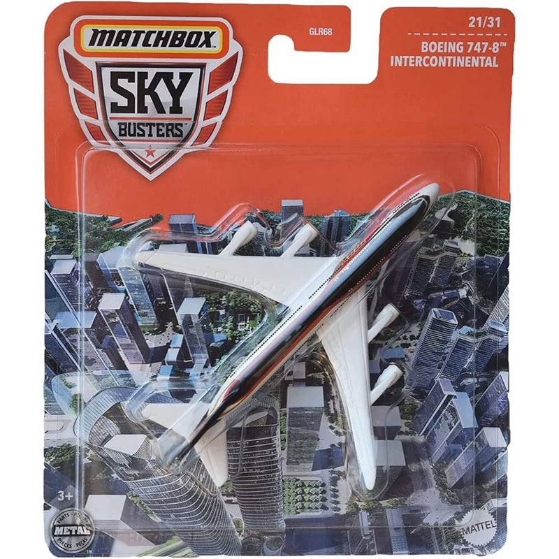 die cast DieCast Matchbox Boeing 747-8 Intercontinental - Sky Busters 21/31 [White/Black] - Image 3