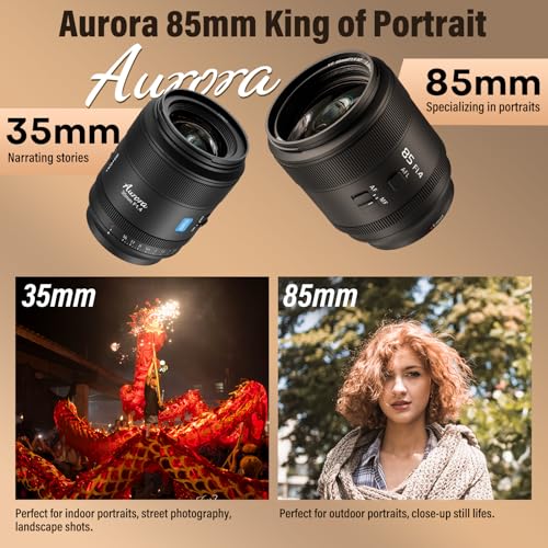 SIRUI Aurora 85mm F14 Full Frame Auto Focus Lens Telephoto Prime Portrait Lens for X Mount Cameras Black - Image 3