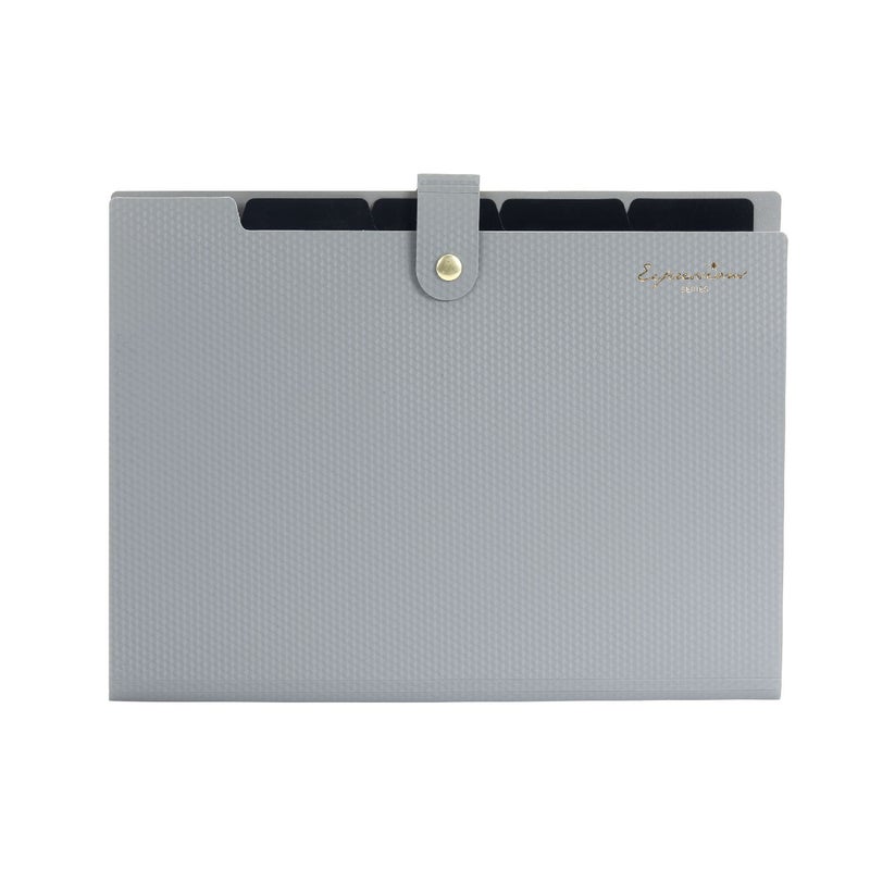 New Product Spot Second Hair Upgrade Grain Multi-Layer Snap Organ Bag Snap Bag File Bag File Bag 5Pocket - Image 1
