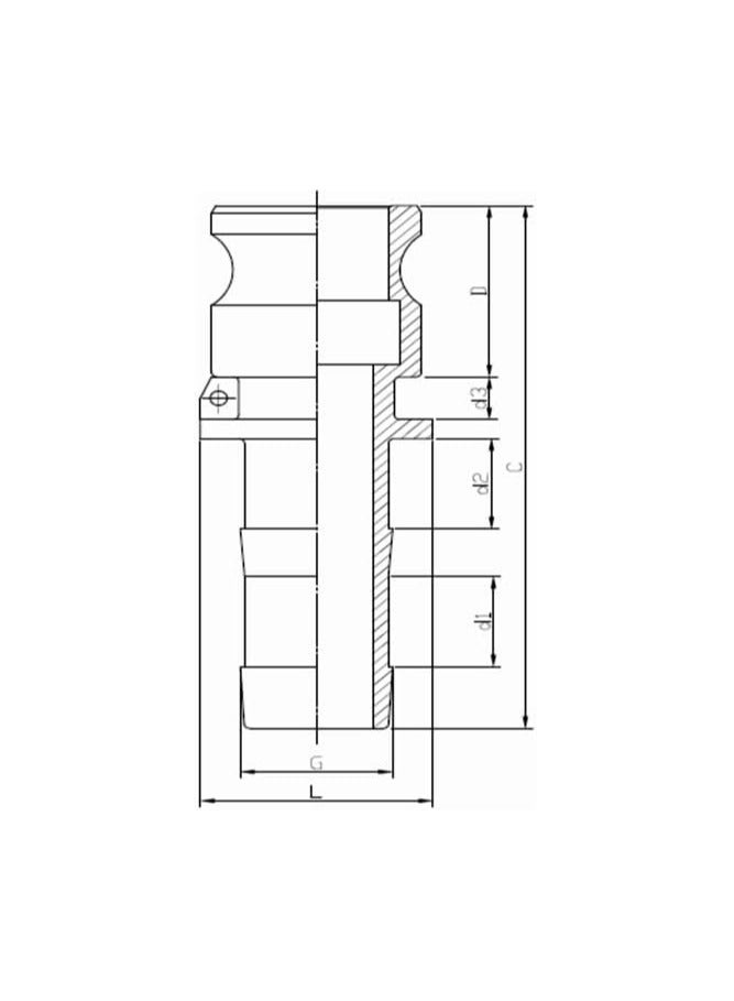 Brass Camlock Coupling Part (E 1'') - Image 2
