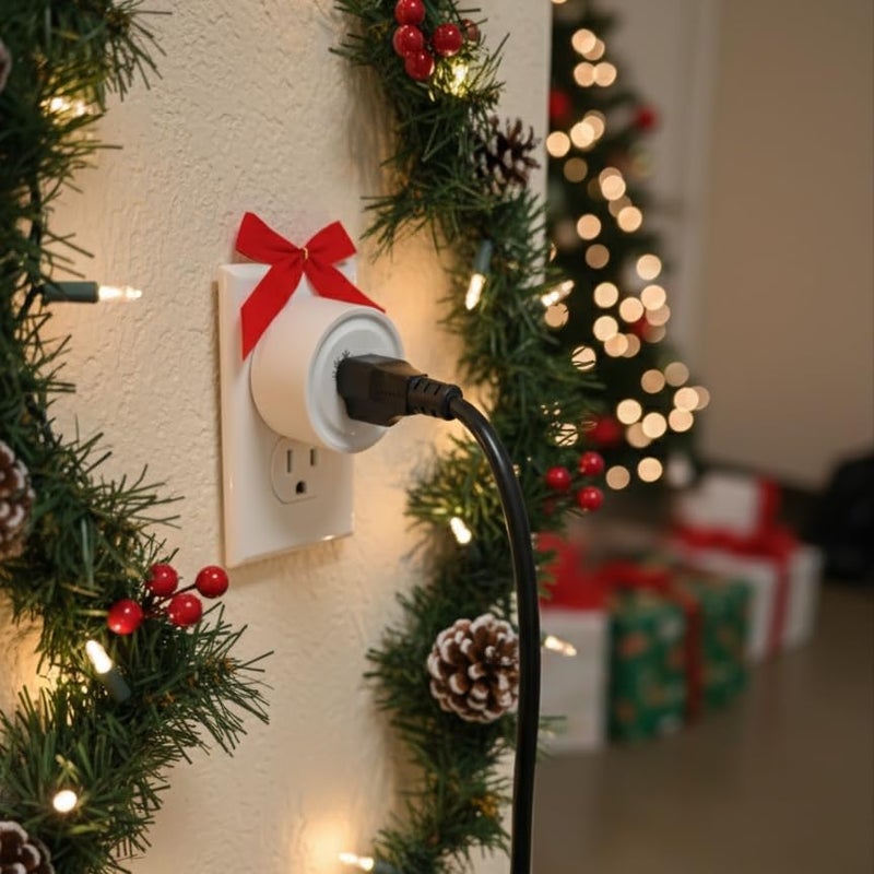LoraTap Remote Control Outlet (Christmas Tree Light Switch): Wireless Wall Switch – 100ft Indoor Range – On/Off Outlet for Holiday Lights & Small Appliances – Pre-Programmed & No Wiring - Image 5