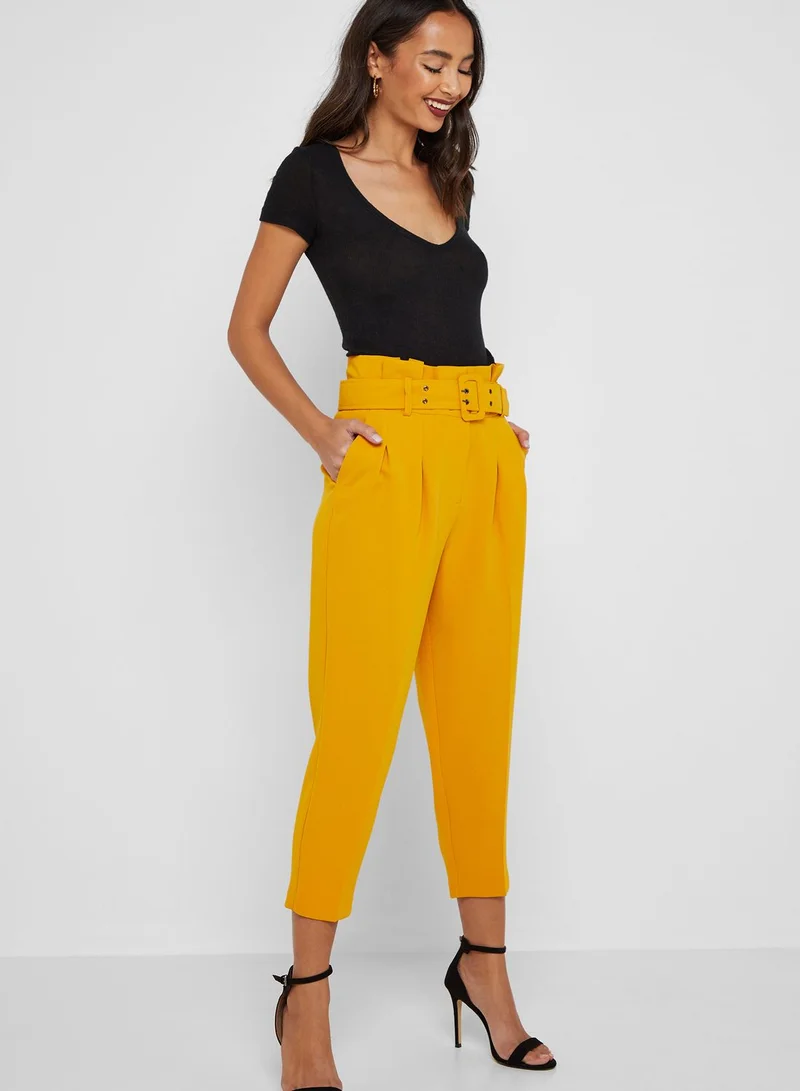TOPSHOP Belt Peg Pants