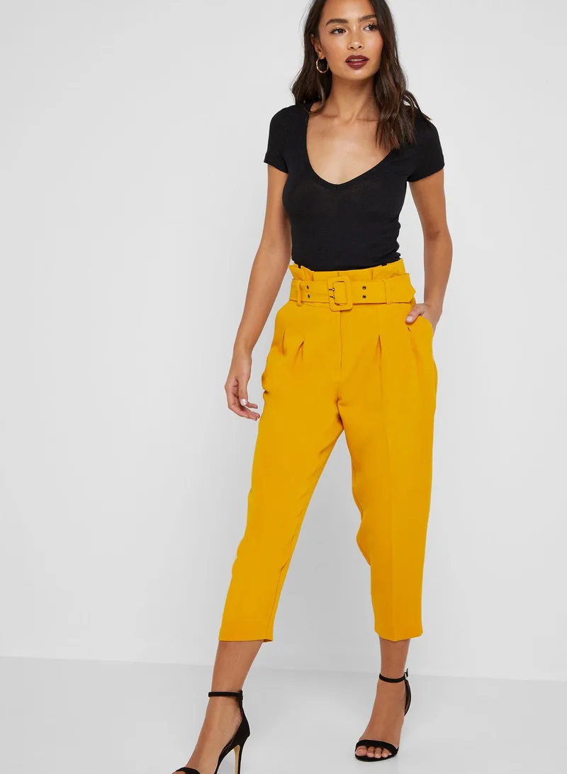 TOPSHOP Belt Peg Pants