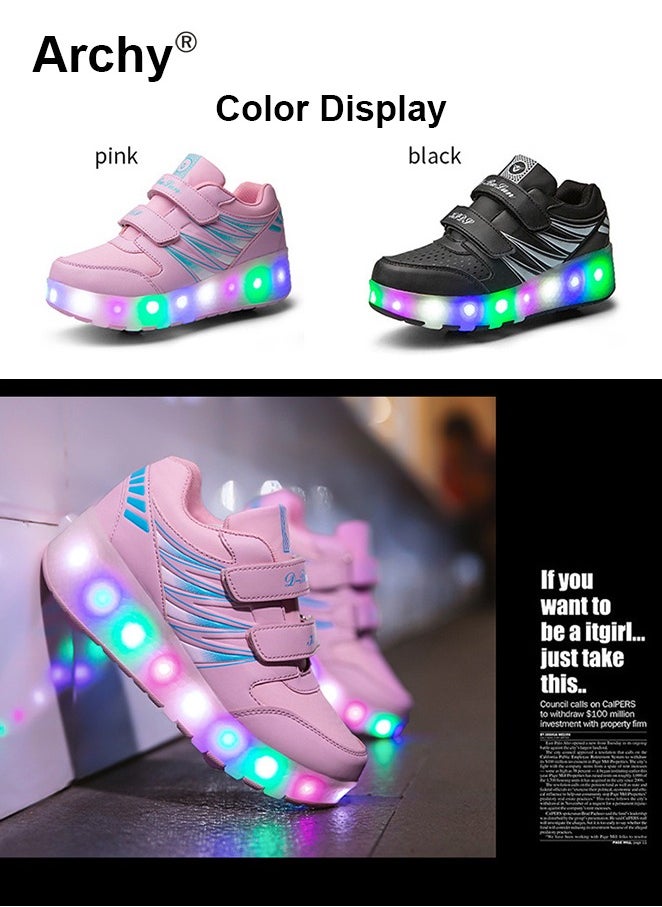 Kids LED Light Roller Skates Shoes Adjustable Rechargeable Velcro Sneakers Outdoors Luminous Shoes with Detachable Roll Wheels - pzsku/Z6B8B460CA9EAC22F6C59Z/45/_/1729233646/337ed97f-bf1a-4ddc-9e65-85e4e4b1ca6b