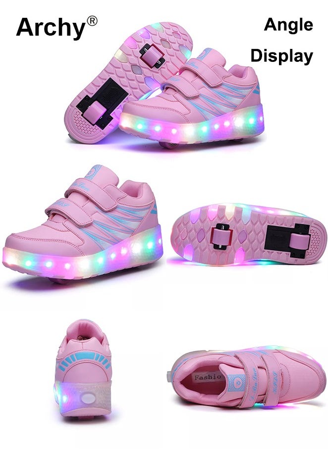 Kids LED Light Roller Skates Shoes Adjustable Rechargeable Velcro Sneakers Outdoors Luminous Shoes with Detachable Roll Wheels - pzsku/Z6B8B460CA9EAC22F6C59Z/45/_/1732772478/ebb4a01e-6abd-41ef-9603-0779b2a7d1b1