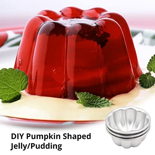 Homaisson 10Pcs Pudding Cup Molds, 3.7''x1.77'' Mini Fluted Cake Pans, Small Fluted Cake Pans for Baking，Non-Stick Jelly Molds, Easy to Demold, Cake Pan Nonstick - Image 2