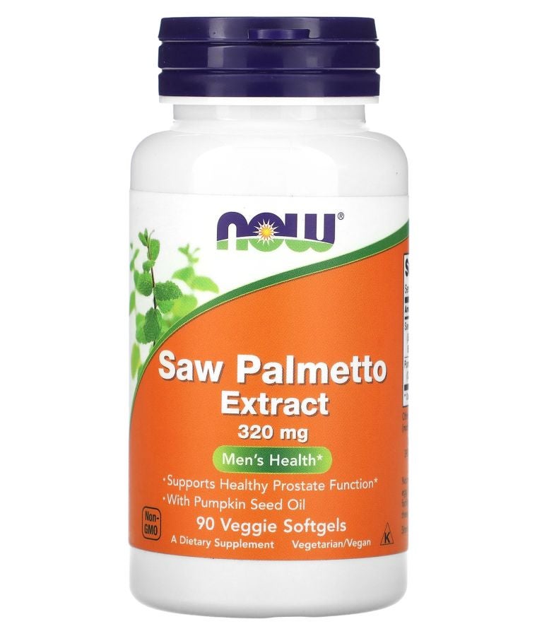 now Saw Palmetto Extract Men's Health 320 mg 90 Veggie Softgels
