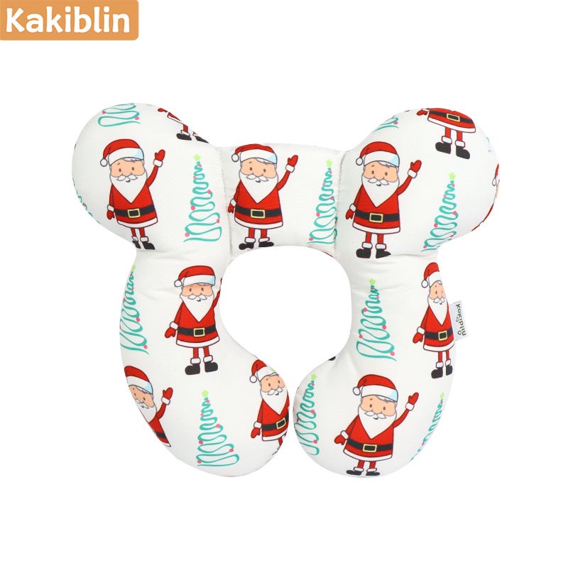 New Baby Stroller U-Pillow Head Shaping Neck Support Santa Claus