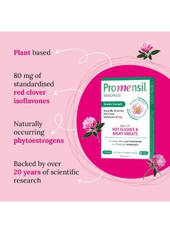 Promensil , Menopause, Red Clover, Isoflavones, Double Strength Starter 80Mg - 30 Tablets (1 Month Supply)  - Image 3