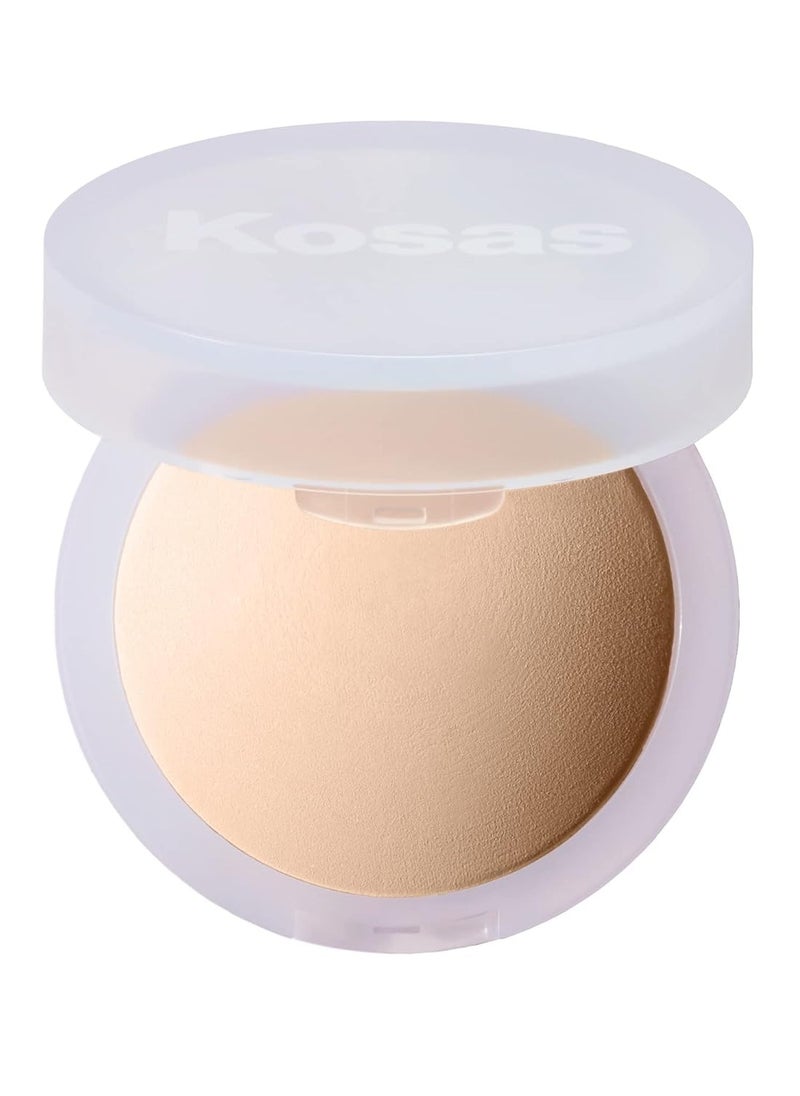 Kosas - Kosas Cloud Set Face Setting Powder - Smoothing Shine Control, Soft, Sheer Translucent Makeup Finish, Portable & Long-Lasting Loose Pressed Baking Powder - Feathery (Sheer Light Medium) - Image 1