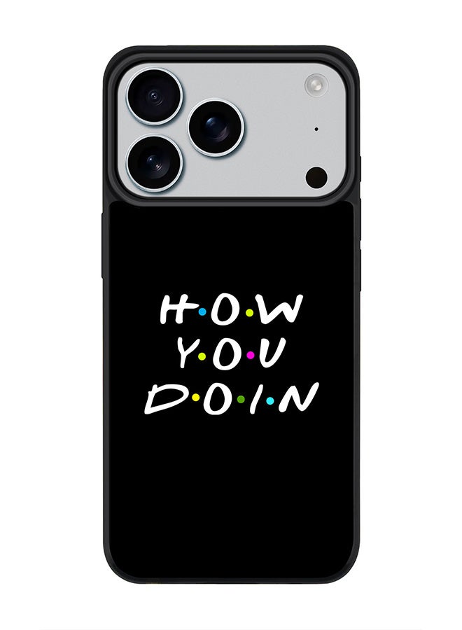 Stylizedd iPhone 17 Pro Case, [Compatible with MagSafe] Slim Magnetic cover Phone Case iPhone 17 Pro -How you doin - Image 1