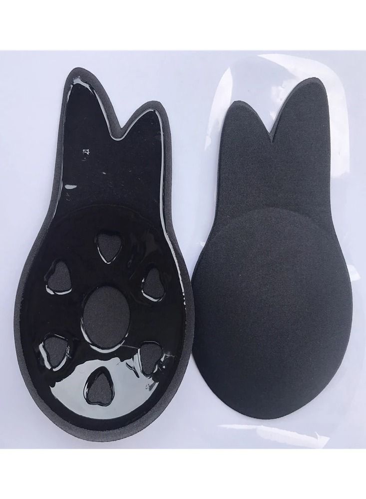 Rabbit Ear Women's Strapless Push Up Backless Bra Self Adhesive Invisible Bra Silicone Sticky Nipple Covers Breathable Lifting - Image 2