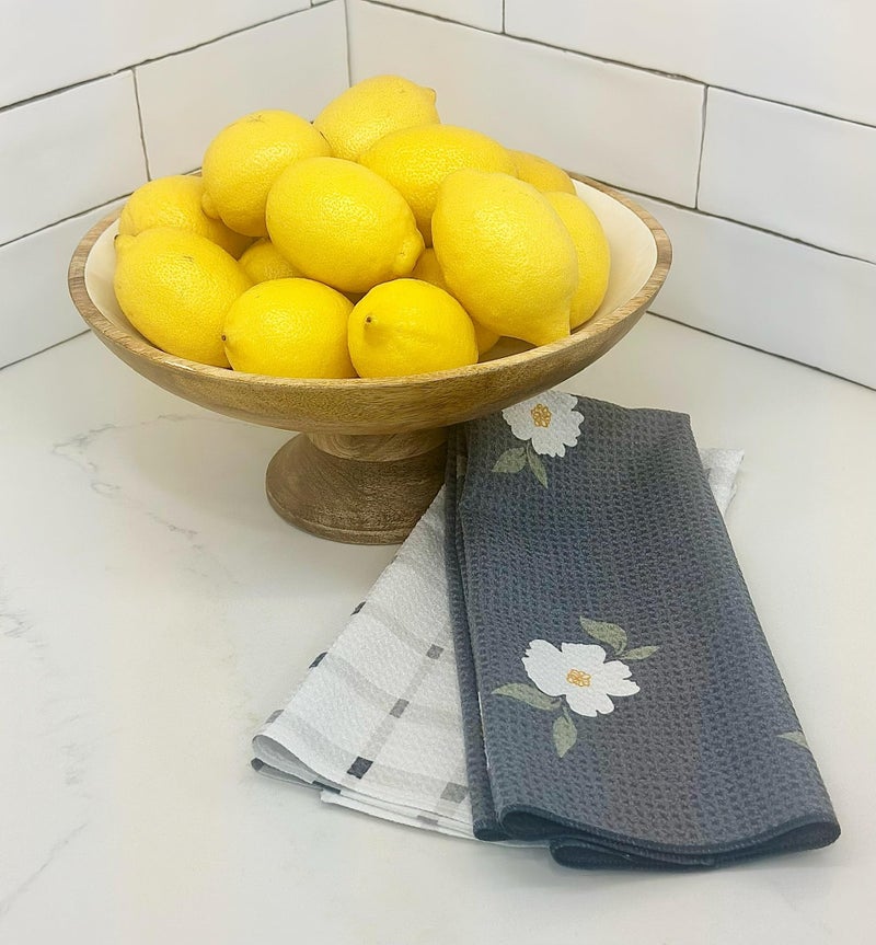 Trig Kitchen Towel. Tea Towel. Dish Cloth. Double Sided Design. Quick Dry Waffle Weave Microfiber. Highly Absorbent. Designer Prints. Modern. 2 Pack. Jane - Image 2