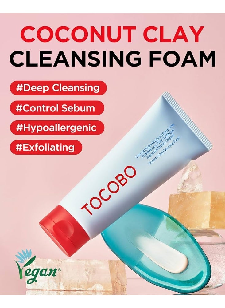 توكوبو 🧼 رغوة تنظيف الوجه بالطين وجوز الهند – TOCOBO 150 مل - Image 2