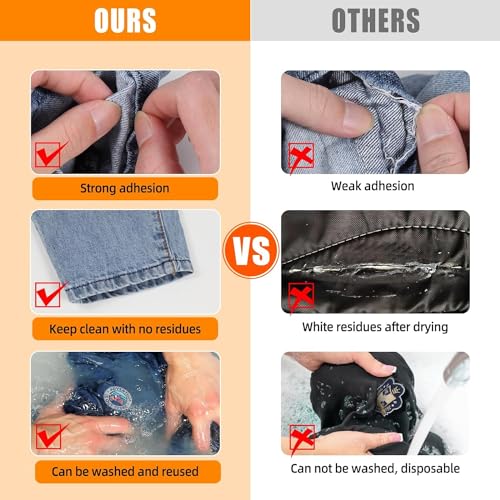 FITTDYHE 3Pcs Fabric Glue Permanent, 60 ML Washable Clear Clothing Glue, Super Fabric Glue for Rhinestones, Patches, Clothes, Denim, Leather, Polyester, Fabrics, Doll Repair, Flannel, Cotton - Image 5