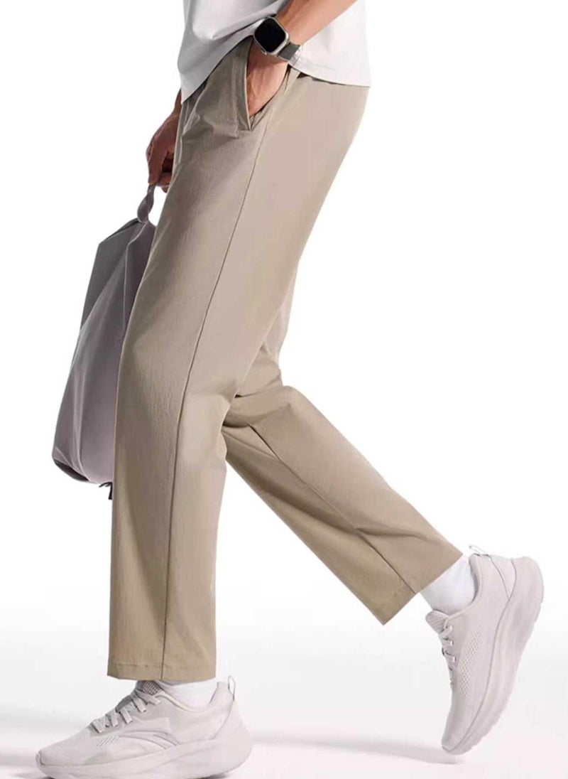 انتا سراويل رياضية منسوجة مريحة بقصة ضيقة للتدريب والتنقل - Image 1