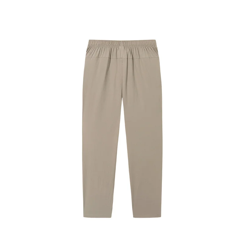 ANTA Comfortable Slim Fit Workout Training Commute Woven Track Pants Grey